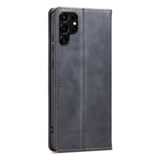 Magnet Fancy Case Case for Samsung Galaxy S22 Ultra Cover Card Wallet Card Stand Black