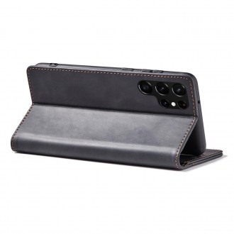 Magnet Fancy Case Case for Samsung Galaxy S22 Ultra Cover Card Wallet Card Stand Black