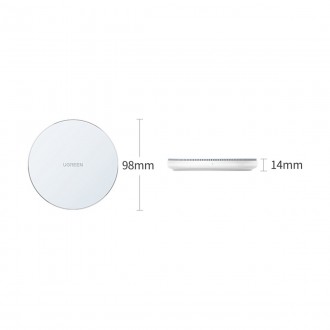 Ugreen 15W Qi wireless charger white (CD191 40122)