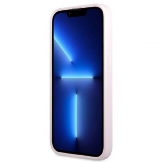 Guess GUHCP13LPSASBPU iPhone 13 Pro / 13 6,1&quot; fialová/fialová Saffiano Hot Stamp &amp; Metal Logo