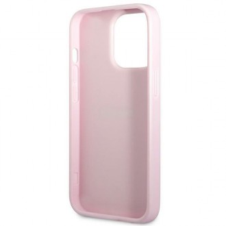 Guess GUHCP13LPSASBPU iPhone 13 Pro / 13 6,1&quot; fialová/fialová Saffiano Hot Stamp &amp; Metal Logo