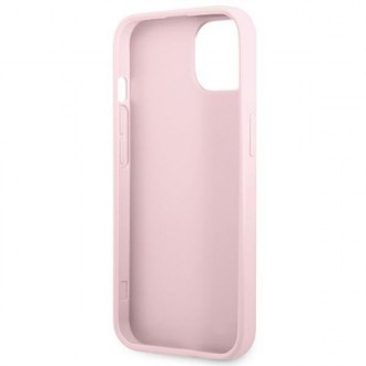 Guess GUHCP13MPSASBPU iPhone 13 6,1&quot; fialová/fialová Saffiano Hot Stamp &amp; Metal Logo