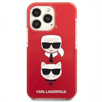 Karl Lagerfeld KLHCP13LTPE2TR iPhone 13 Pro / 13 6,1" hardcase czerwony/red Karl&Choupette Head