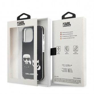 Karl Lagerfeld KLHCP13LTPEKCK iPhone 13 Pro / 13 6,1&quot; pevný kryt černý/černý Karl&amp;Choupette
