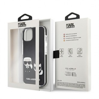 Karl Lagerfeld KLHCP13MTPEKCK iPhone 13 6,1&quot; pevný kryt černo/černý Karl&amp;Choupette