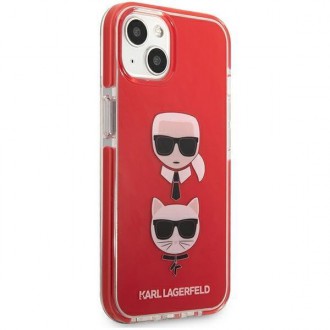 Karl Lagerfeld KLHCP13STPE2TR iPhone 13 mini 5,4" hardcase czerwony/red Karl&Choupette Head