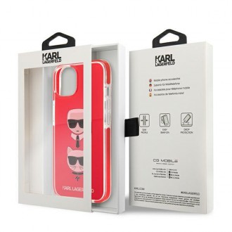 Karl Lagerfeld KLHCP13STPE2TR iPhone 13 mini 5,4" hardcase czerwony/red Karl&Choupette Head