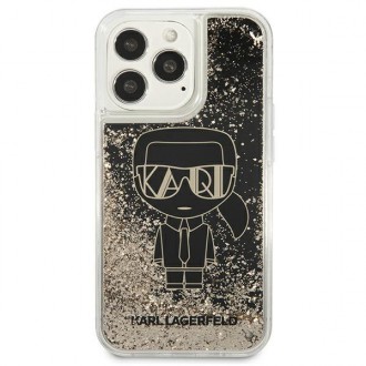 Karl Lagerfeld KLHCP13XLGGKBK iPhone 13 Pro Max 6,7" czarny/black hardcase Liquid Glitter Gatsby