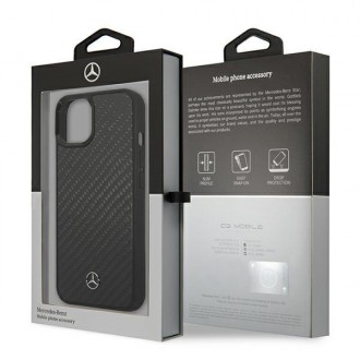 Mercedes MEHCP13SRCABK iPhone 13 mini 5,4" czarny/black carbon hardcase Dynamic Line