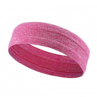 Elastic fabric headband for running fitness pink