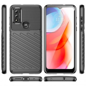 Thunder Case flexible armored cover for Motorola Moto G Play 2022 black