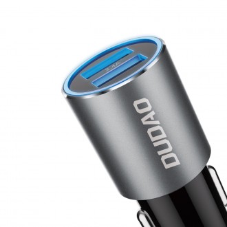 Dudao car charger 2x USB 3.4A gray (R5s gray)