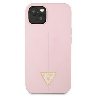 Guess GUHCP13MSLTGU iPhone 13 6,1&quot; fialový/fialový pevný obal silikonový trojúhelník