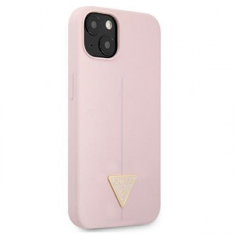 Guess GUHCP13MSLTGU iPhone 13 6,1&quot; fialový/fialový pevný obal silikonový trojúhelník