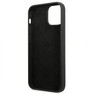 Guess GUHCP13SSLTGK iPhone 13 mini 5,4&quot; černý/černý pevný obal silikonový trojúhelník