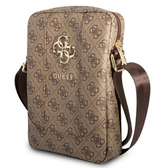 Guess Bag GUTB10G4GFBR 10&quot; hnědá / hnědá 4G Big Metal Logo