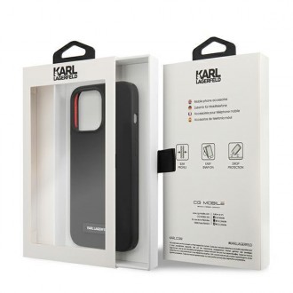 Karl Lagerfeld KLHCP13LSLMP1K iPhone 13 Pro / 13 6,1" hardcase czarny/black Silicone Plaque