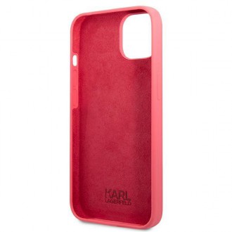 Karl Lagerfeld KLHCP13MSLMP1PI iPhone 13 6,1" hardcase fuksja/fuchsia Silicone Plaque