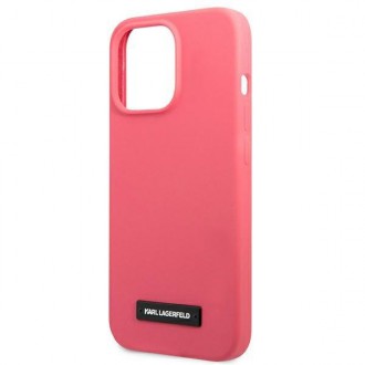 Karl Lagerfeld KLHCP13XSLMP1PI iPhone 13 Pro Max 6,7" hardcase fuksja/fuchsia Silicone Plaque