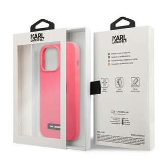 Karl Lagerfeld KLHCP13XSLMP1PI iPhone 13 Pro Max 6,7" hardcase fuksja/fuchsia Silicone Plaque