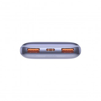 Powerbanka Baseus Bipow Pro 10000mAh 20W + USB kabel 3A 0,3m fialová (PPBD040105)
