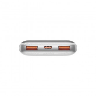 Baseus Bipow Pro power banka 10000mAh 22,5W + USB kabel 3A 0,3m bílý (PPBD040002)