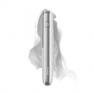Baseus Bipow Pro power banka 10000mAh 22,5W + USB kabel 3A 0,3m bílý (PPBD040002)