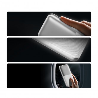 Baseus Bipow Pro power banka 10000mAh 22,5W + USB kabel 3A 0,3m bílý (PPBD040002)