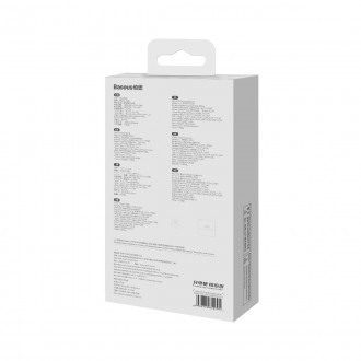 Baseus Bipow Pro power banka 10000mAh 22,5W + USB kabel 3A 0,3m bílý (PPBD040002)