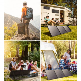 Choetech foldable solar charger 120W 1 x USB Type C / 1 x USB Type A (SC008 NEW)