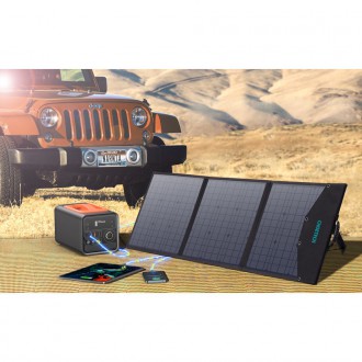 Choetech foldable solar charger 120W 1 x USB Type C / 1 x USB Type A (SC008 NEW)