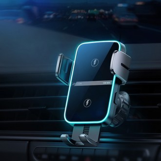 Joyroom car charger 15W QC3.0 double coil black (JR-ZS246-vent)