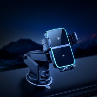 [RETURNED ITEM] JoyroomJR-ZS246 Dual-Coil Wireless Car Charger Holder (Dashboard)-Black