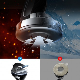 Držák do auta Joyroom s 15W bezdrátovou nabíječkou Qi (kompatibilní s MagSafe) černý (JR-ZS240)