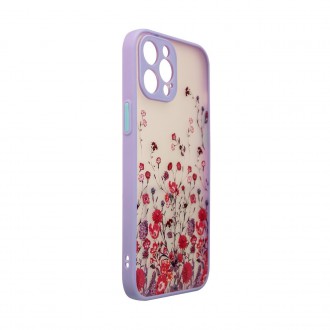 Design Case for iPhone 12 Pro Max floral purple