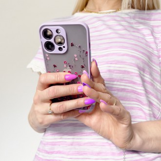 Design Case for iPhone 13 Pro floral purple
