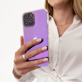 Aurora Case Case for iPhone 13 Pro Max Neon Gel Cover Purple