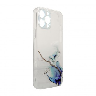 Marble Case for iPhone 12 Pro Max Gel Cover Marble Blue