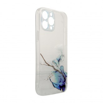 Marble Case for iPhone 13 Pro Max Gel Cover Marble Blue