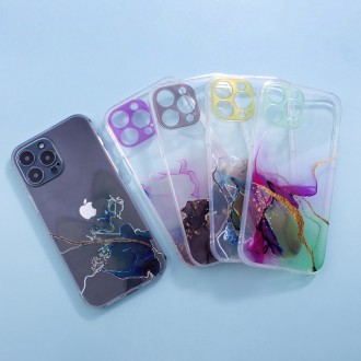Marble Case for iPhone 13 Pro Max Gel Cover Marble Blue