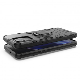 Ring Armor armored hybrid case cover + magnetic holder for OnePlus Ace black