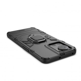 Ring Armor armored hybrid case cover + magnetic holder for OnePlus Ace black