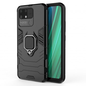 Ring Armor tough hybrid case cover + magnetic holder Realme Narzo 50A black