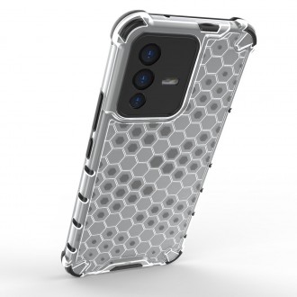 Honeycomb case armored cover with a gel frame Vivo V23 5G black