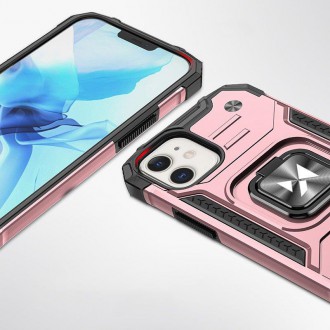 Pouzdro Wozinsky Ring Armor pro iPhone 14 Plus pancéřový kryt magnetický držák zlatý prsten