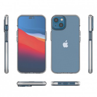 Pouzdro Spring Case pro iPhone 14 silikonové pouzdro s rámečkem světle modré barvy