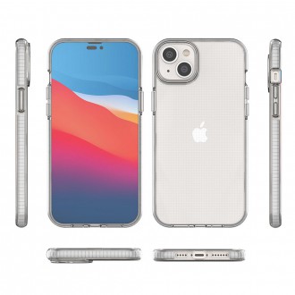 Silikonový kryt Spring Case pro iPhone 14 Plus s rámečkem světle modrý