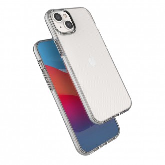 Silikonový kryt Spring Case pro iPhone 14 Plus s rámečkem světle modrý