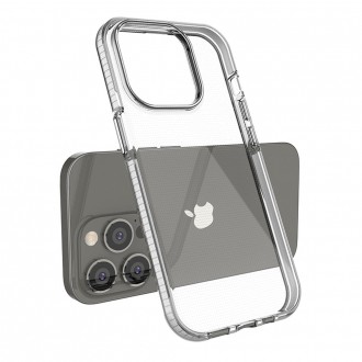 Silikonové pouzdro Spring Case pro iPhone 14 Pro s rámečkem světle růžové