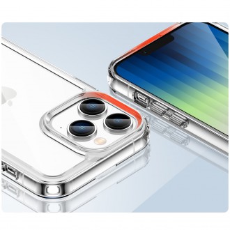 Outer Space Case iPhone 14 Pro hard cover with a gel frame transparent